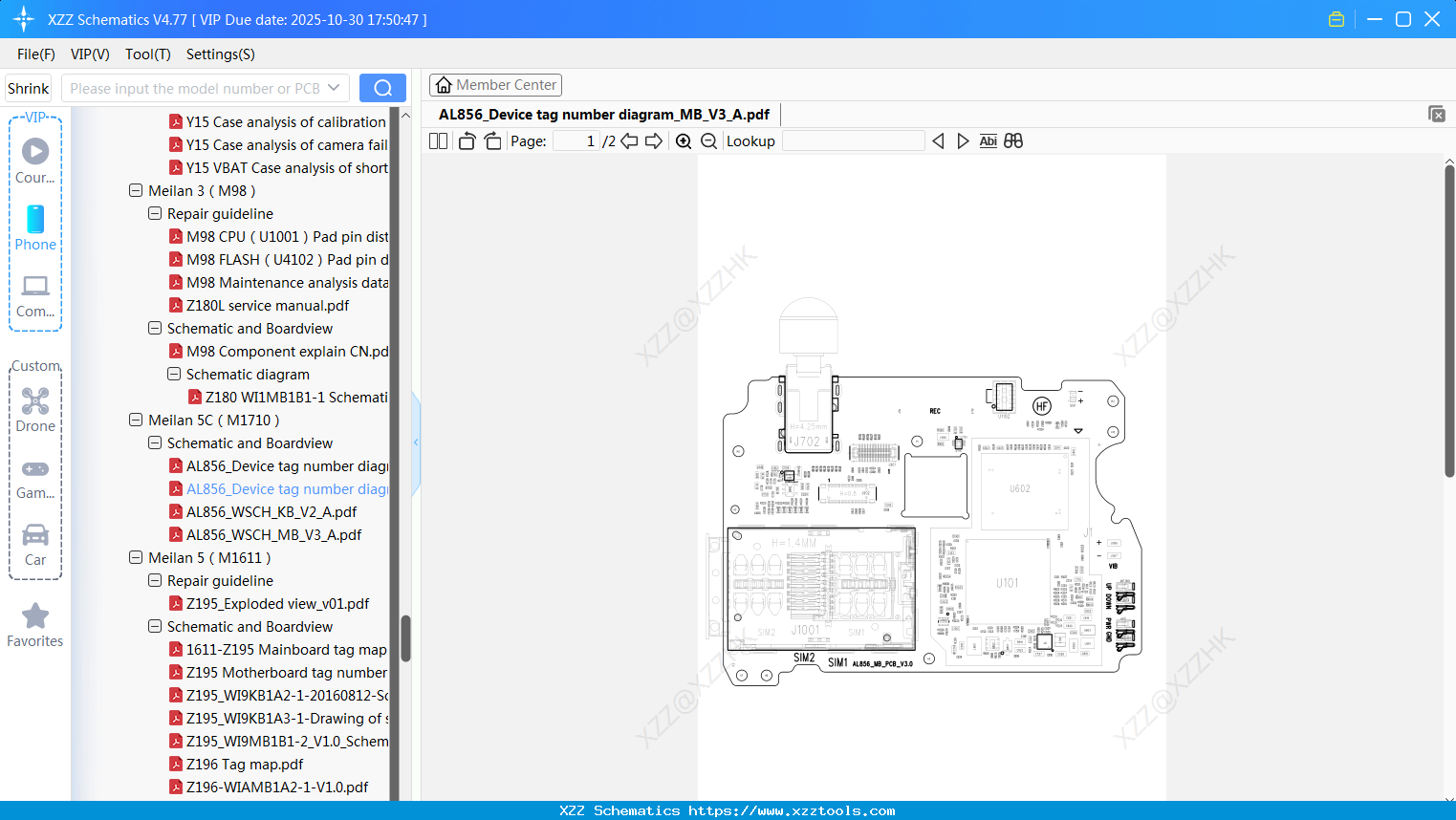 Meizu AL856_Device Tag Number Diagram_MB_V3_A